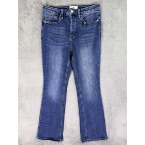 RFM Jeans Womens 13/31 Blue Medium Wash High Rise Bootcut Stretch‎ Denim